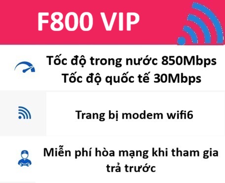 F800 VIP 850Mb